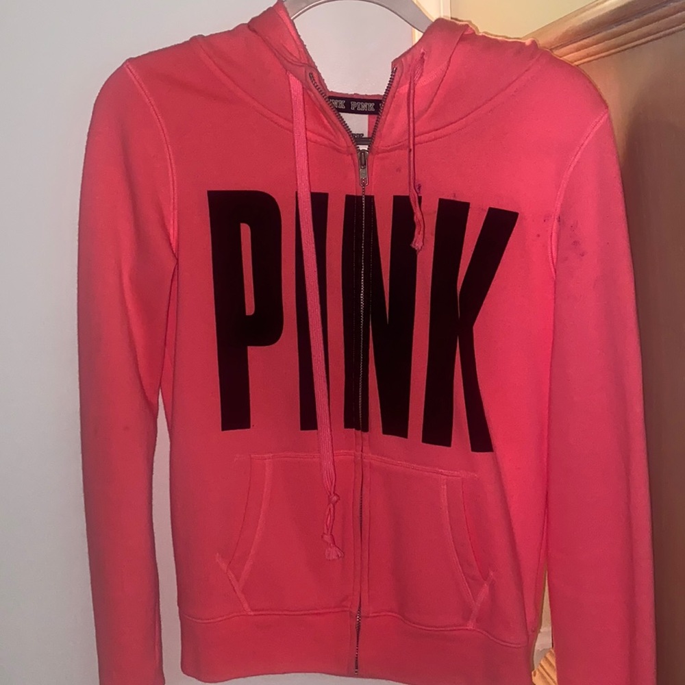 VS PINK ZIPUP JACKET